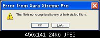 Click image for larger version. 

Name:	xarapro error msg.jpg 
Views:	200 
Size:	23.5 KB 
ID:	34156