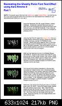 Click image for larger version. 

Name:	Recreating the Ghastly Panic Font Text Effect using XX4 - Part 1.png 
Views:	2755 
Size:	216.9 KB 
ID:	61619