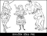 Click image for larger version. 

Name:	dizzy [unicorn] and gladys [lion] with alice small.jpg 
Views:	155 
Size:	84.8 KB 
ID:	101429